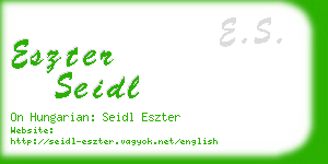 eszter seidl business card